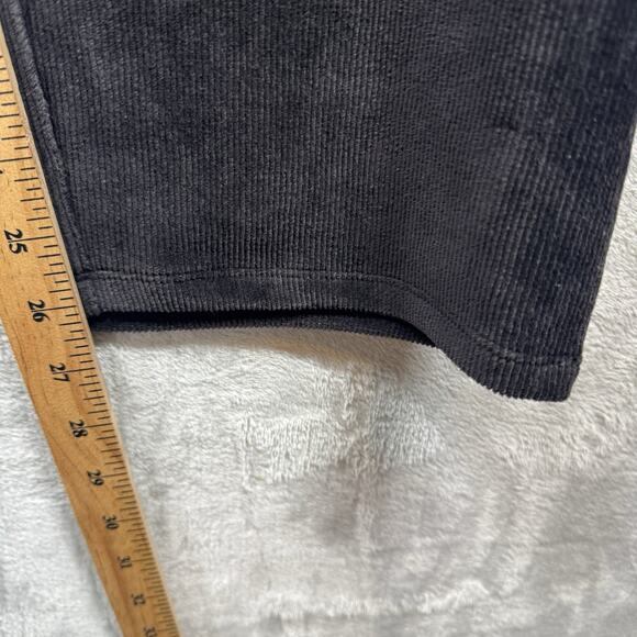 MICHAEL KORS NEW Corduroy Pull On Pants Women 2X Black High Rise Straight Ankle - Picture 10 of 13